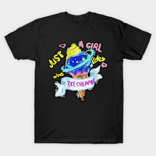 Just A Girl Who Loves Ice Cream T-Shirt